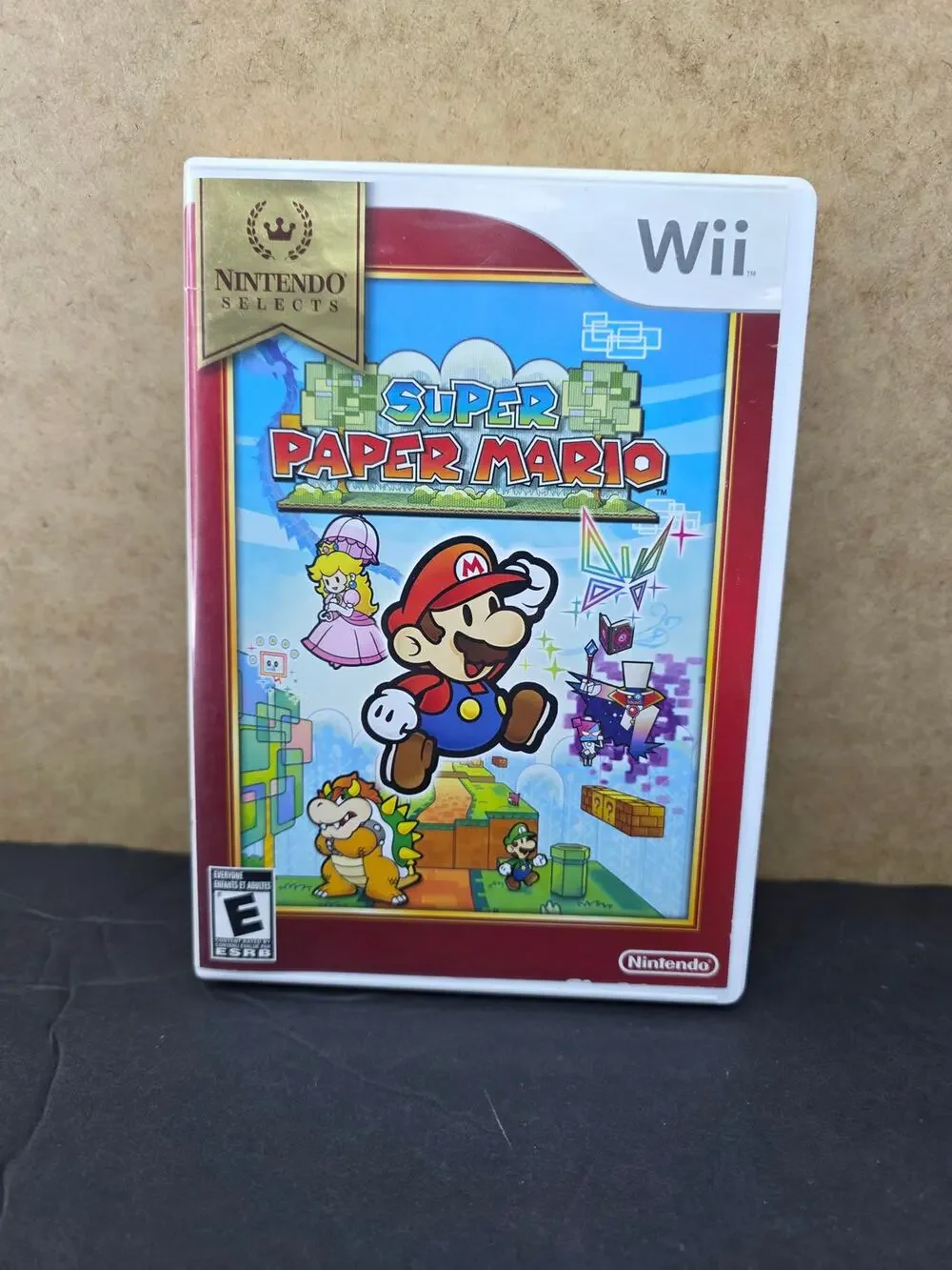 Super Paper Mario (Nintendo Wii Game, 2007) No Manual - Nintendo Selects